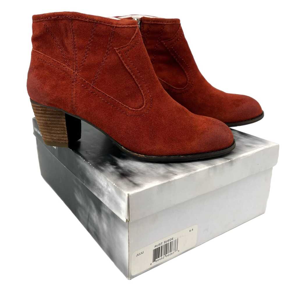Dolce Vita Brown Mid Heel Almond Toe Ankle Booties | Size 9.5